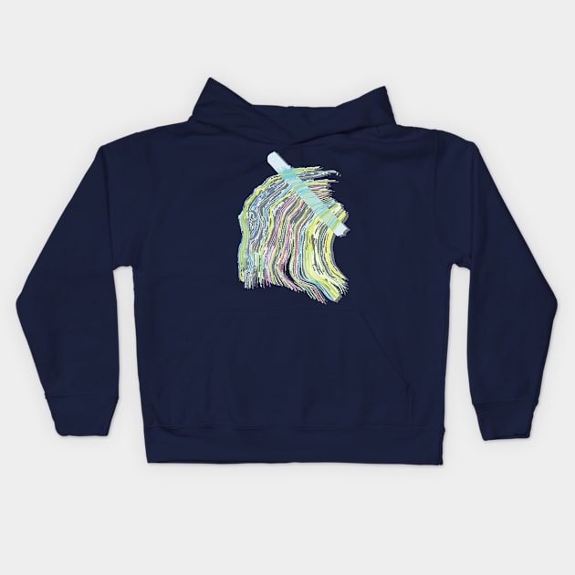 Mountain Rainbow - Pastels Kids Hoodie by BastianKNTWR